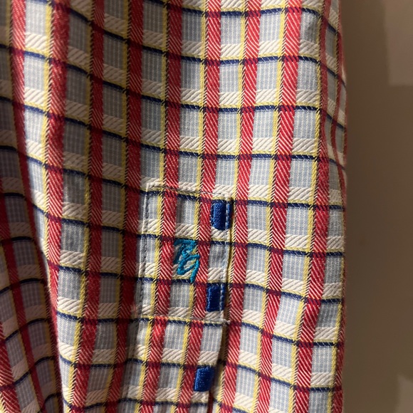 Robert Graham Mens Shirt Button Up Long Sleeve Multi Plaid Cotton Size XL. - Picture 4 of 10